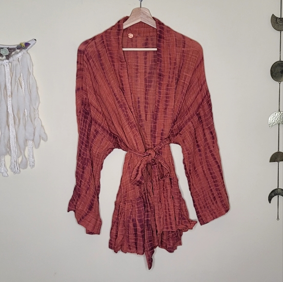 NEW! Free People Sasha Tie-Dye Kimono Jacket - Picture 5 of 12